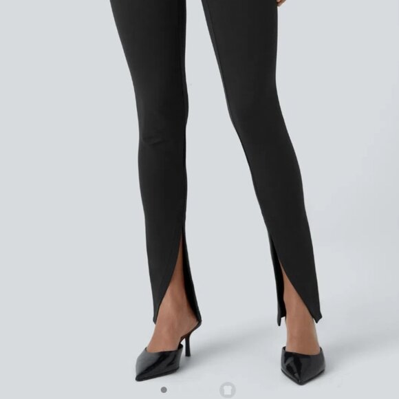 Halara Flex High Waisted Front Split Work Pants - Size SMALL 4/6 - Picture 2 of 4